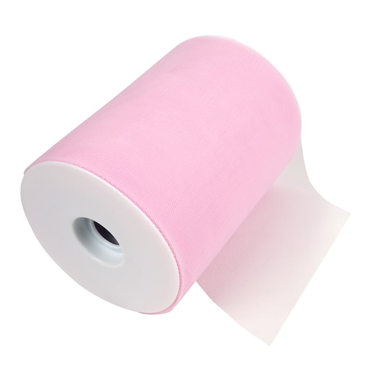6" x 100yd. Pink Tulle Mega Roll by Celebrate It™
